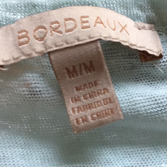 Bordeaux shortsleeve shimmer of mint/100% linen - Picture 6 of 8